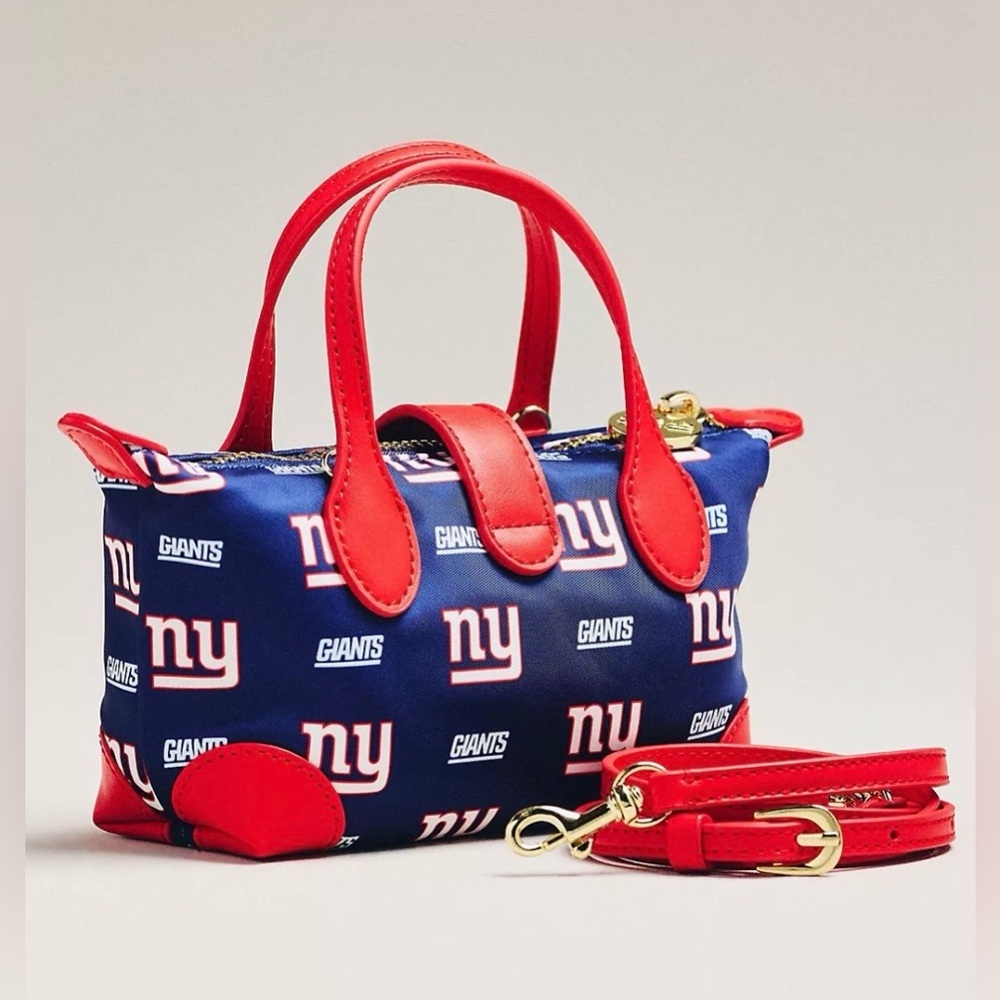 Anthropologie Stoney Clover Lane NFL Giants Pouchette Crossbody Bag